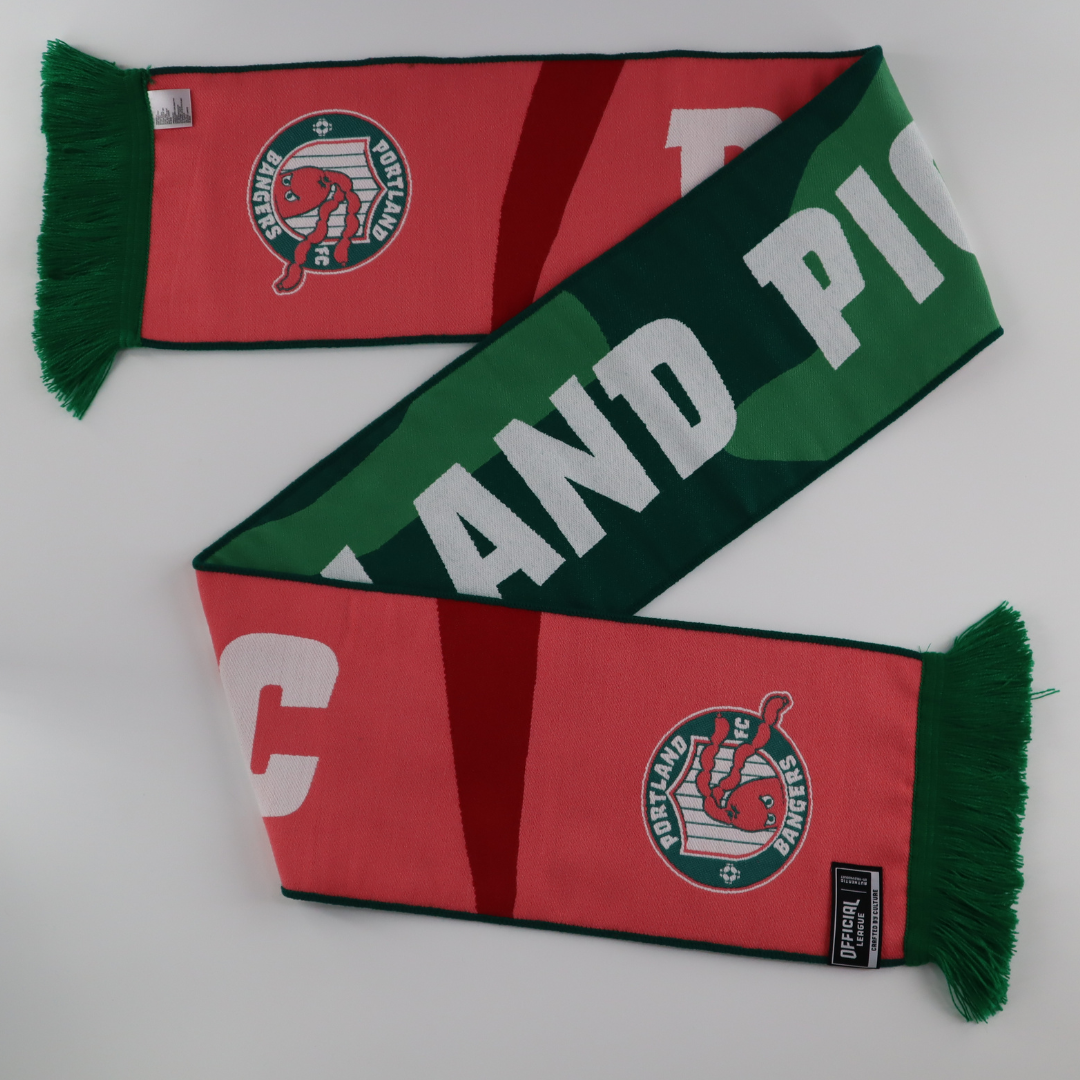 Official League Portland Pickles x Portland Bangers Collab Scarf