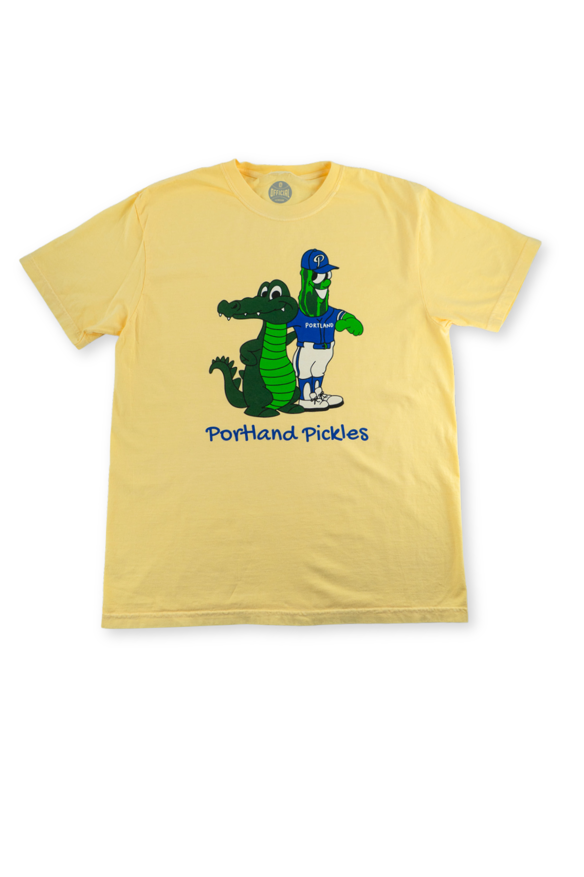 Portland Pickles Rally Gator Tee - Buttery Yellow