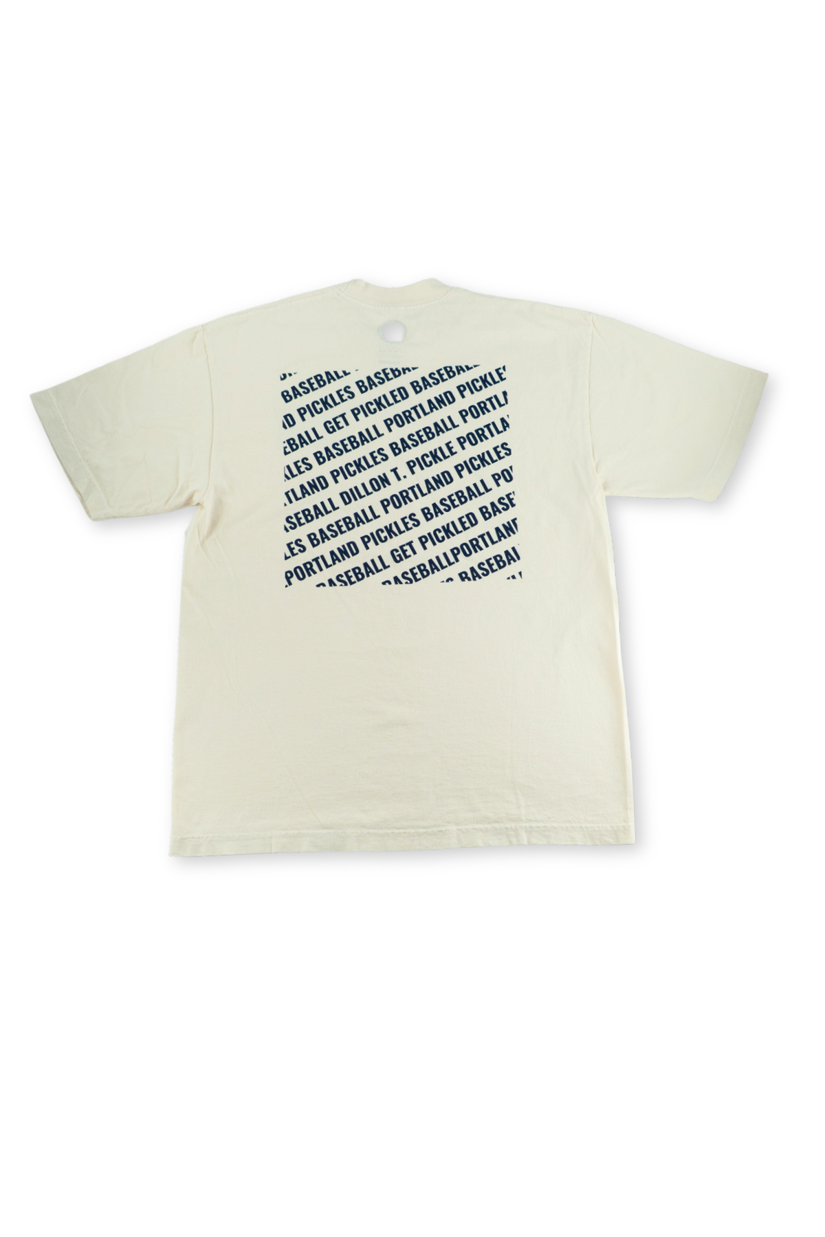 Portland Pickles Block Text Tee - Cream