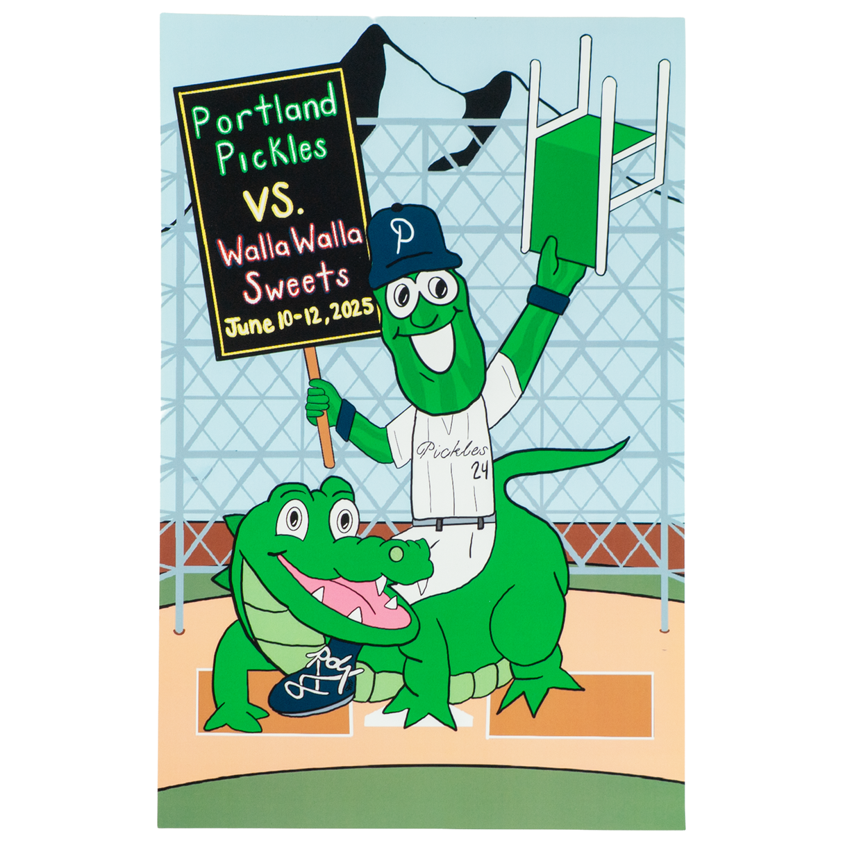 2025 Portland Pickles Artist Series Poster June 11-13 Maddy Hickerson