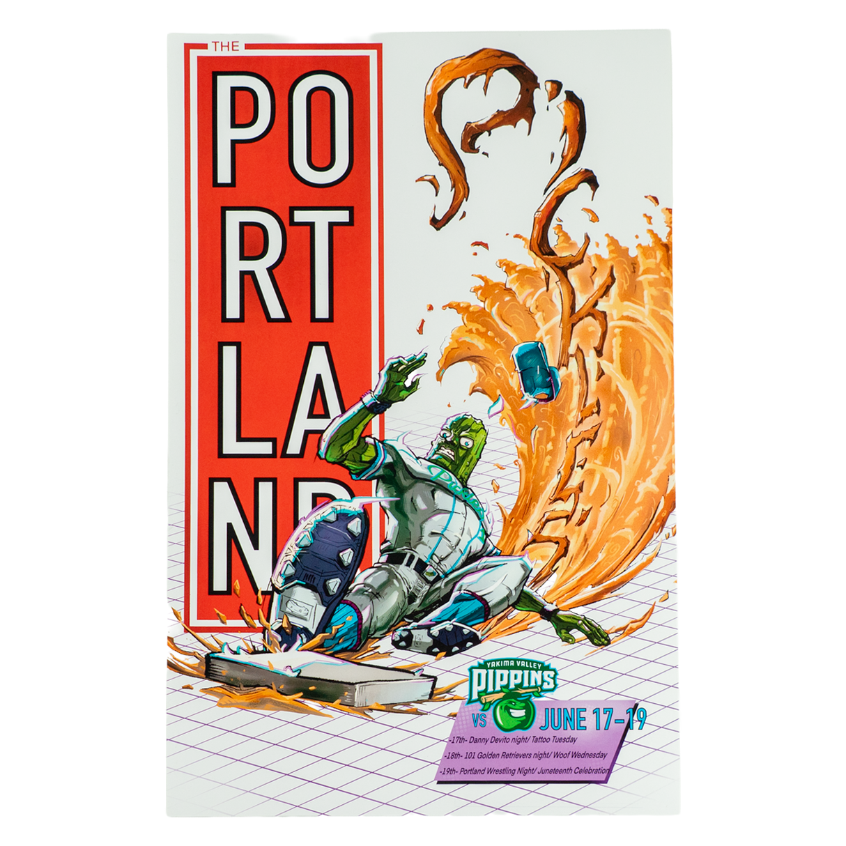 2025 Portland Pickles Artist Series Poster June 17-19 Josh Horn
