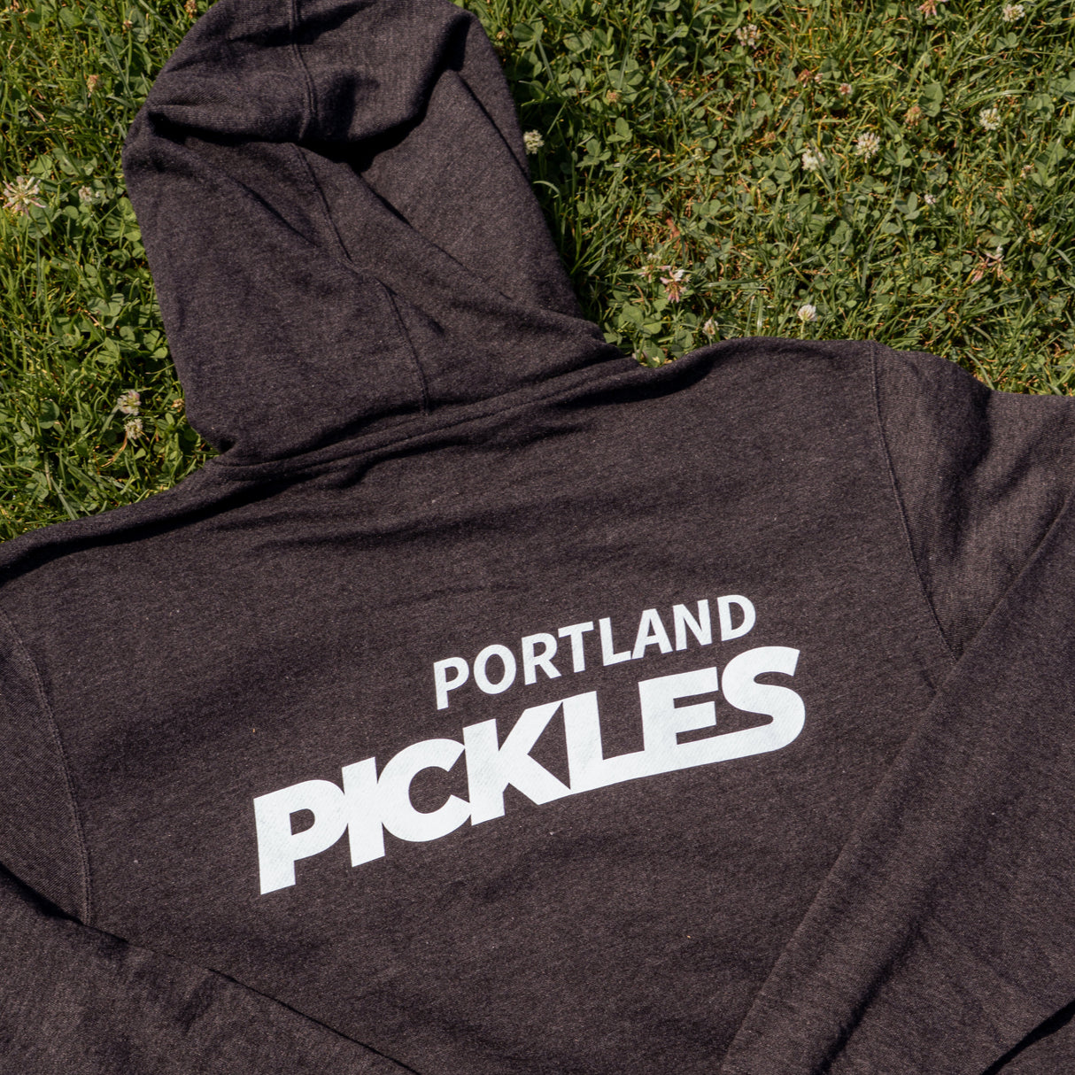 Official League X Portland Pickles Charcoal Heather Zip Up Hoodie