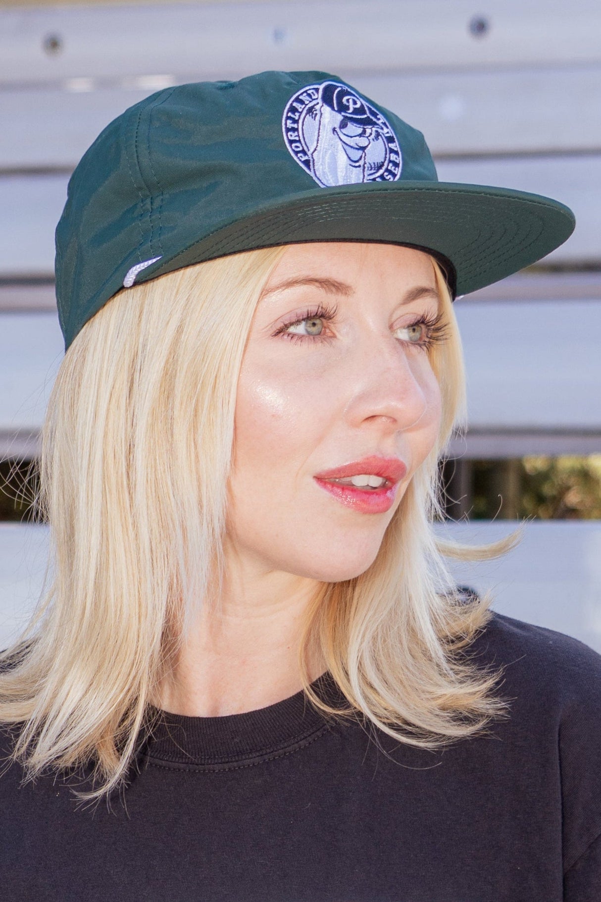 Official League x Portland Pickles Green Nylon Badge Hat