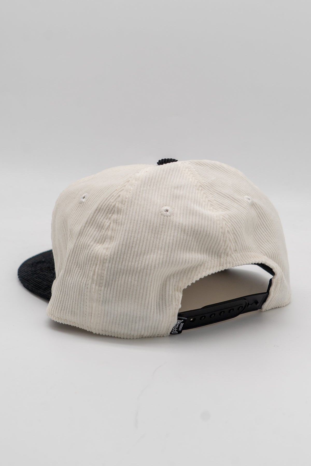 Pickles Script Cord Hat - White