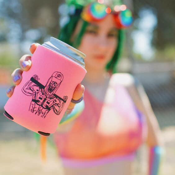 2025 Portland Pickles Artist Series Coozie August 1-3 Neon Black Tiger