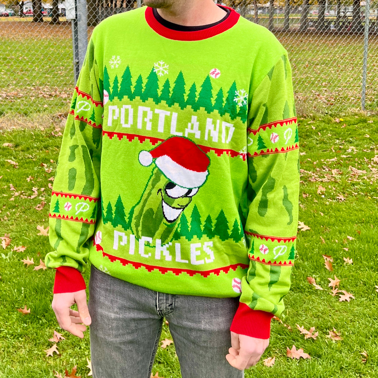 Portland Pickles Ugly Holiday Sweaters