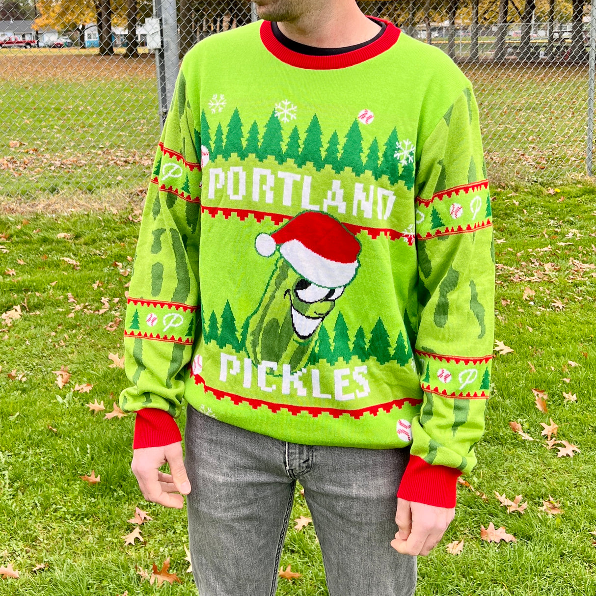 Portland Pickles Ugly Holiday Sweaters