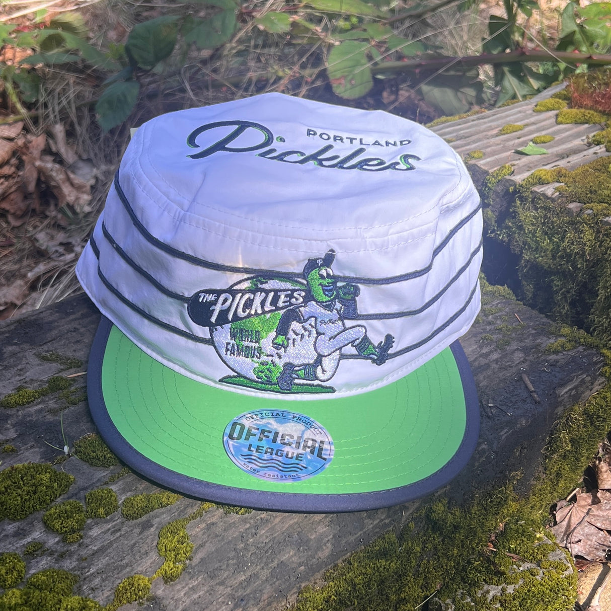 Official League x Portland Pickles World Famous Nylon Painters Snapback Hat