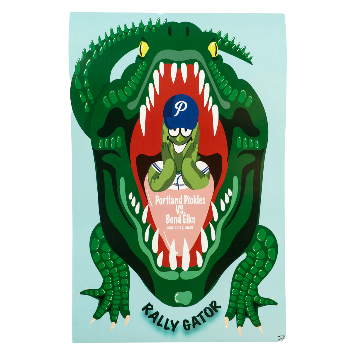 2025 Portland Pickles Artist Series Poster June 20-22 Leah Bartell