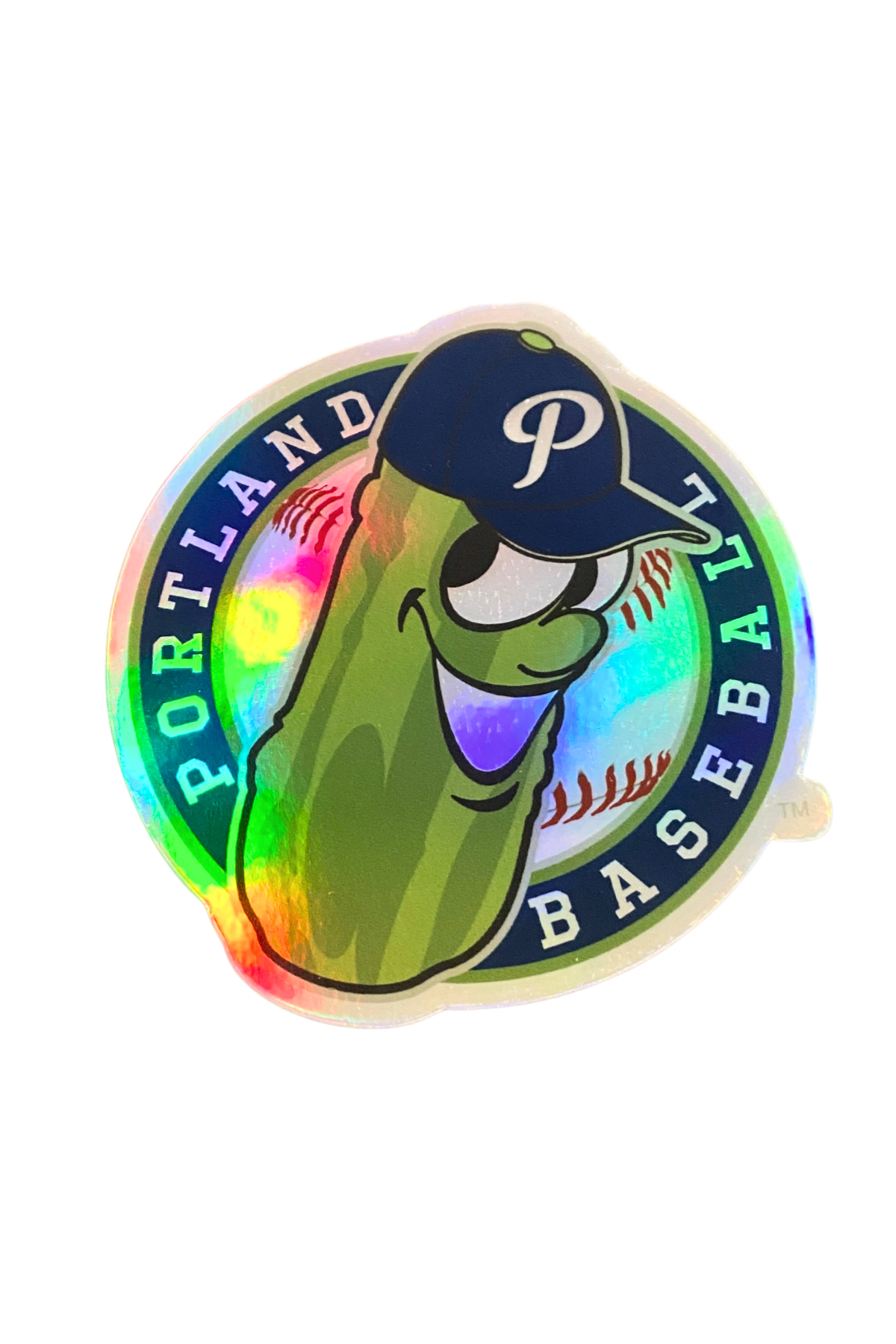 Portland Pickles Holographic Badge Sticker