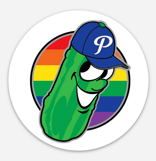 Portland Pickles Pride Sticker - Portland Pickles Baseball