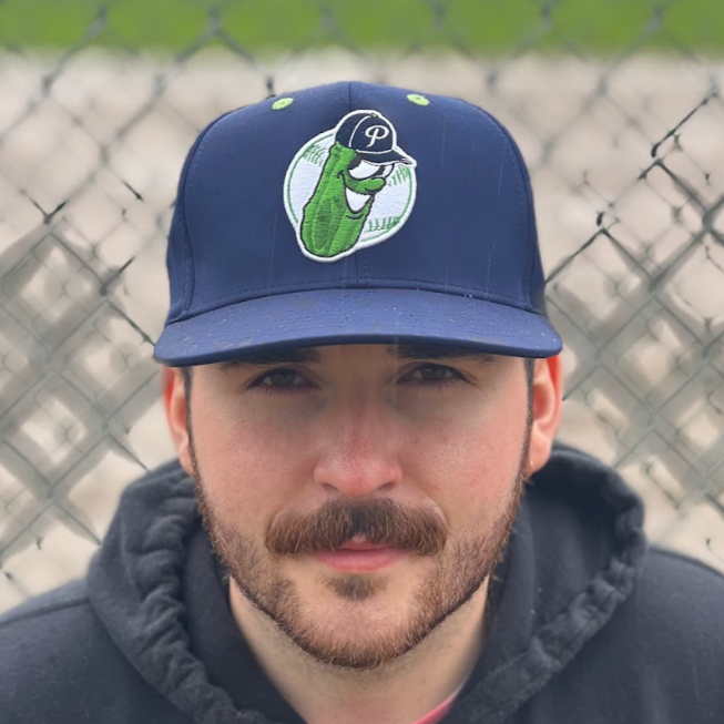Official League x Portland Pickles Dillon Badge Navy Performance Fit Hat