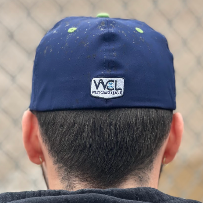 Official League x Portland Pickles Dillon Badge Navy Performance Fit Hat