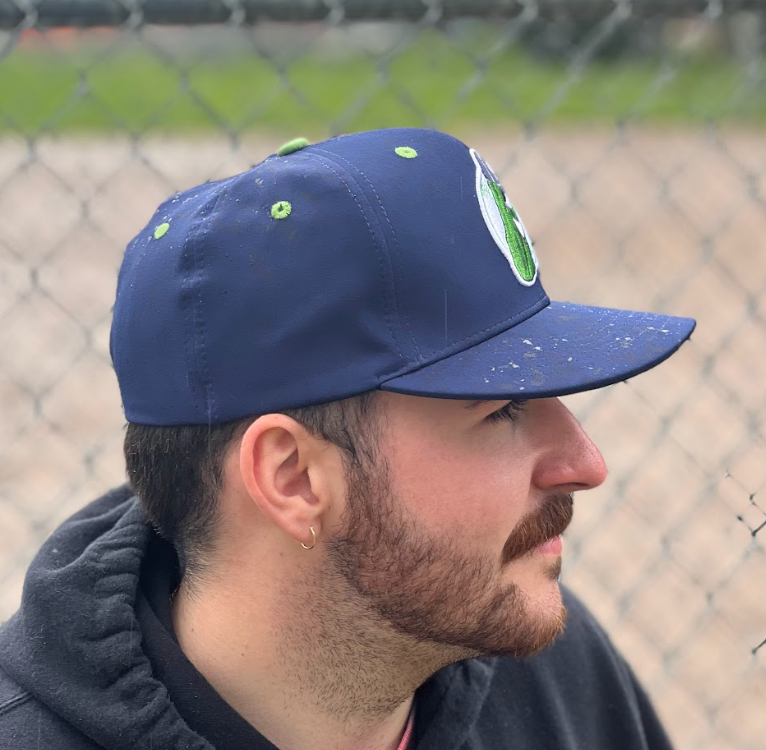 Official League x Portland Pickles Dillon Badge Navy Performance Fit Hat