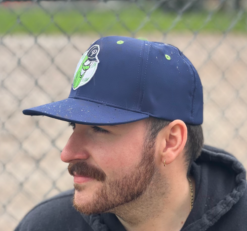 Official League x Portland Pickles Dillon Badge Navy Performance Fit Hat