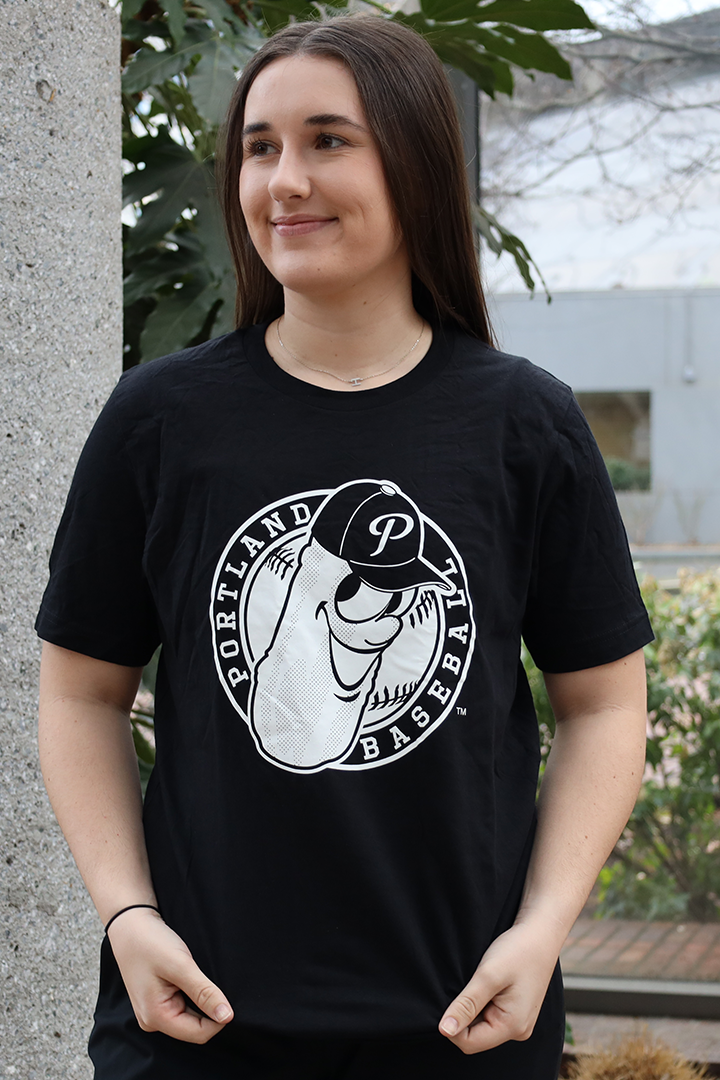 Dillon Badge Black T-Shirt - Portland Pickles Baseball