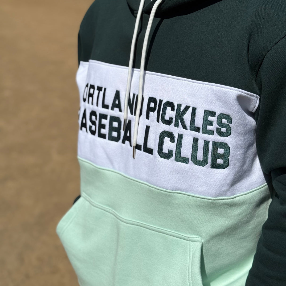 Official League x Portland Pickles Triple Play Color Block Hoodie
