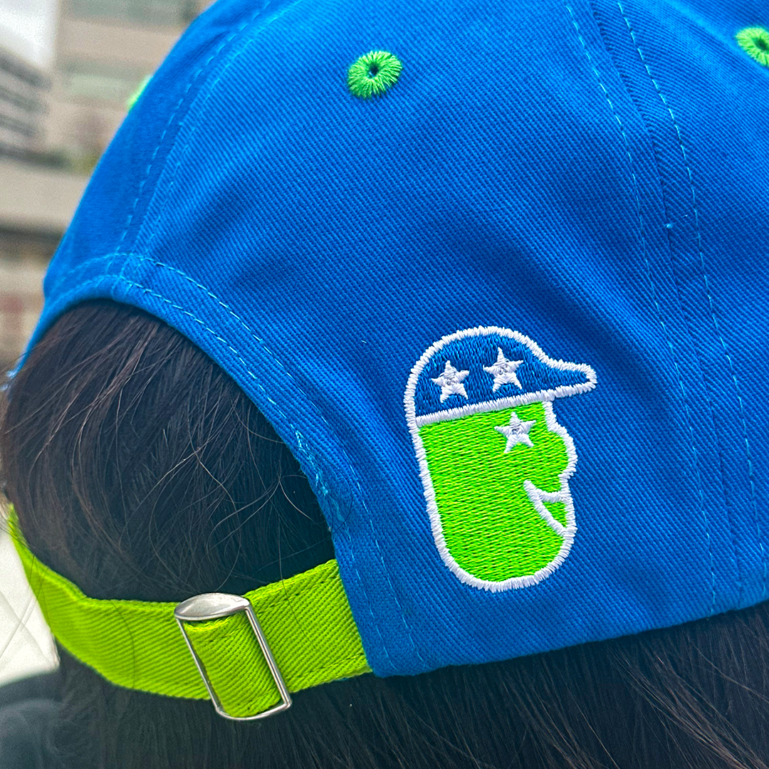 Official League The Grin Will Win 2024 Dillon for President Dad Hat - Portland Pickles Baseball