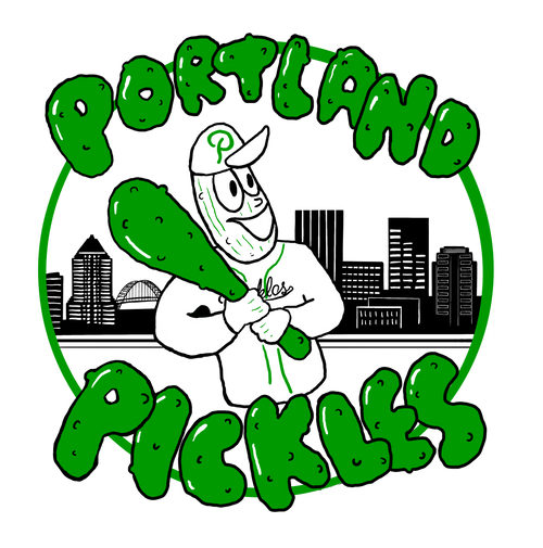May 2024 Artist Series Sticker - Josh Gates - Portland Pickles Baseball