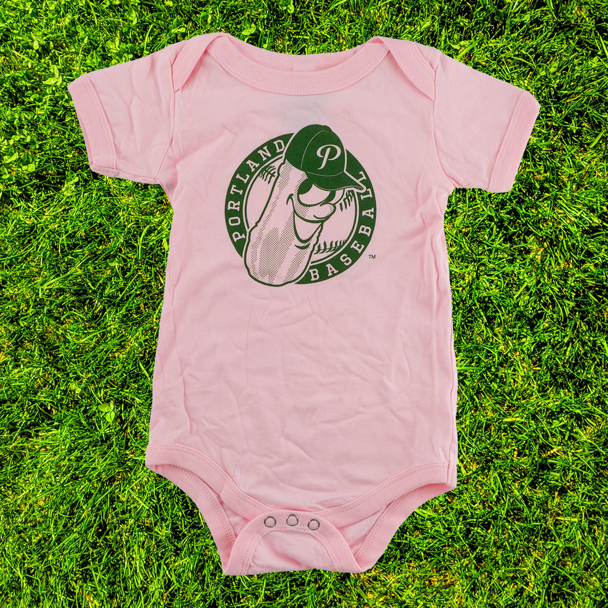 Pickles Badge Onesie Pink