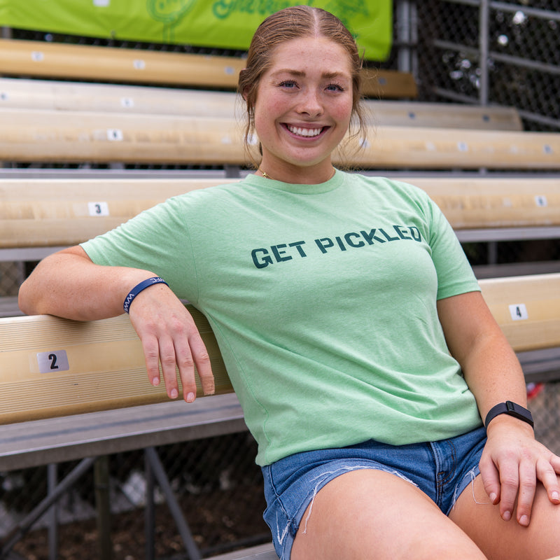 Get Pickled Green T-Shirt - Portland Pickles Baseball