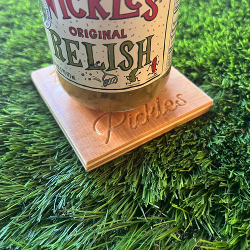 Portland Pickles x Mr. Plywood Custom Coasters - Portland Pickles Baseball