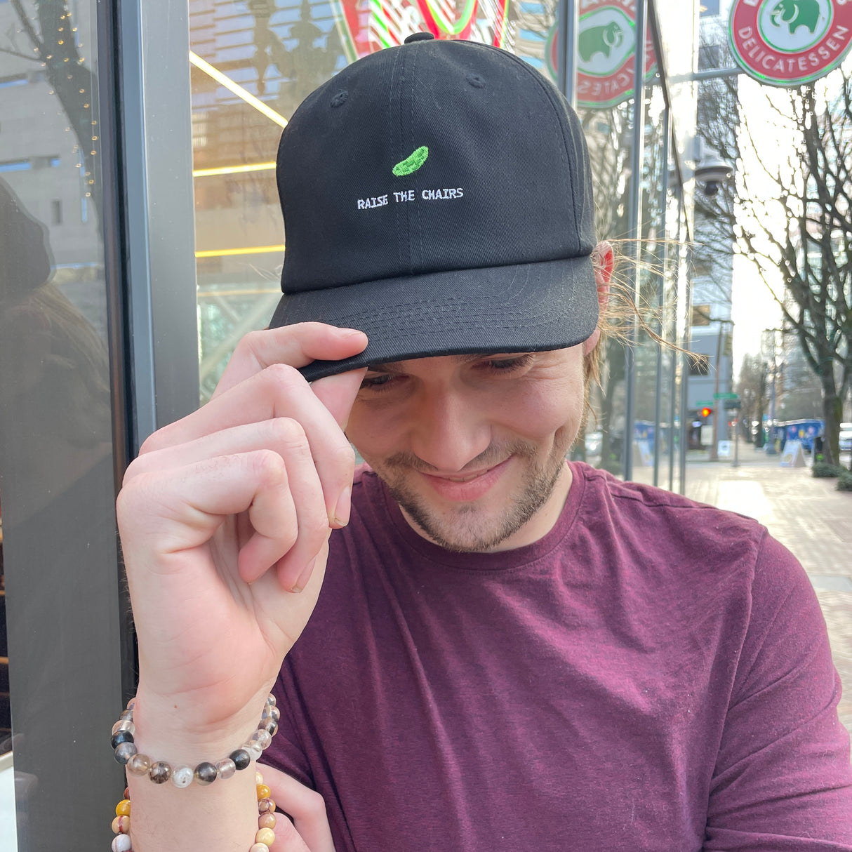 Official League Tiny Pickle Dad Hat - Portland Pickles Baseball