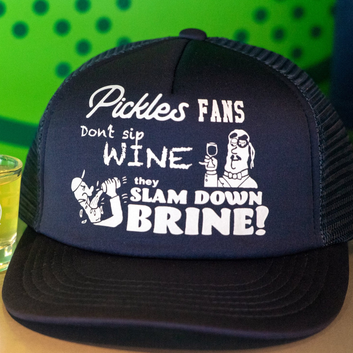 Official League Rise and Brine Trucker Hat - Portland Pickles Baseball