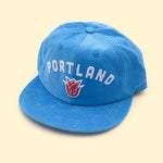 Portland Rosebuds Blue Arched Icon Corduroy Hat - Portland Pickles Baseball