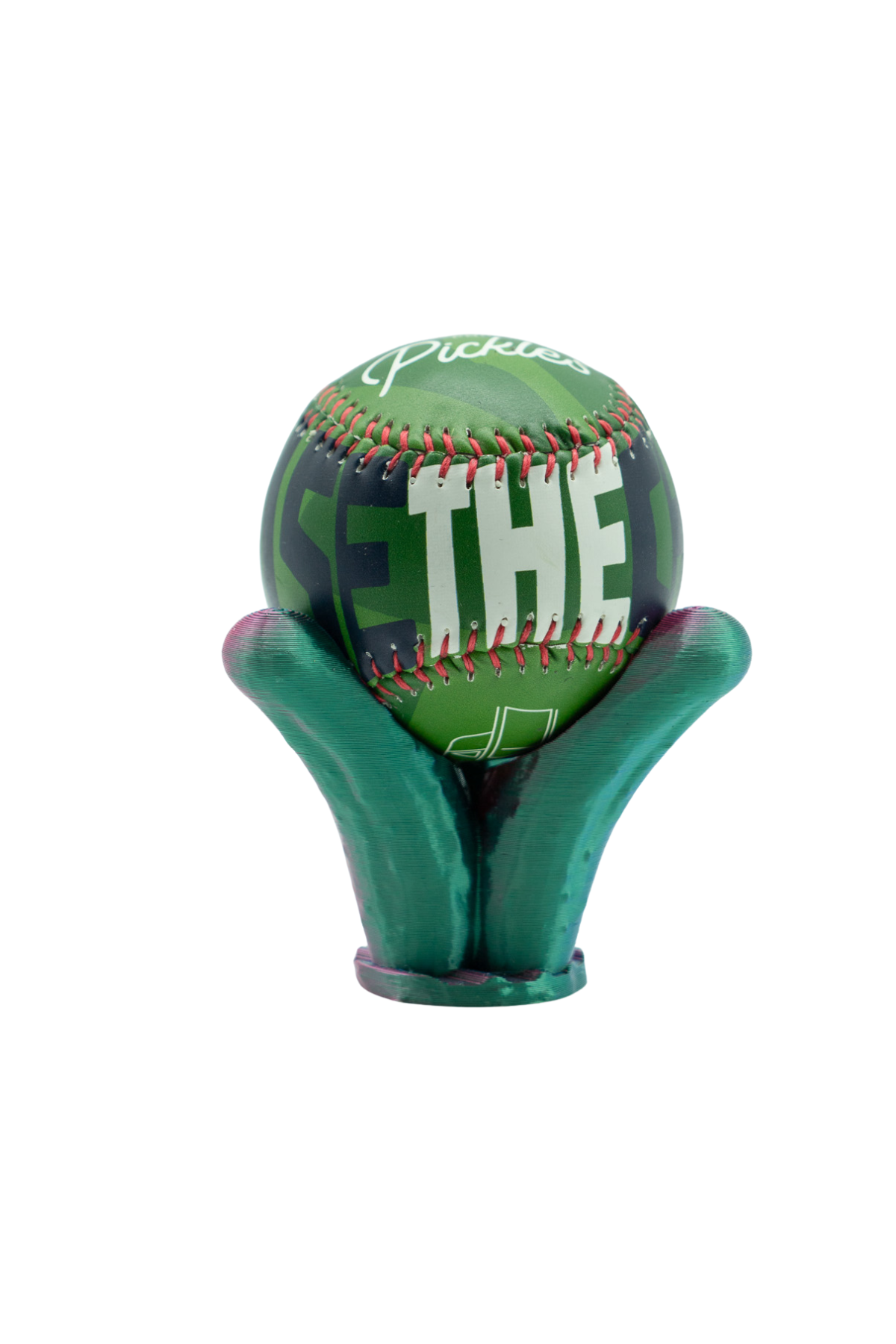 Green Raise the Chairs Funky Baseball