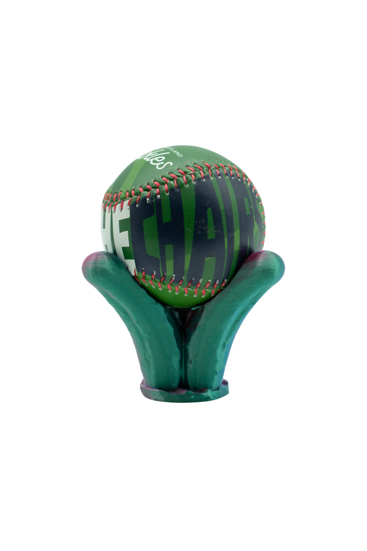 Green Raise the Chairs Funky Baseball