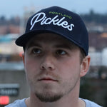 Official League  Pickles Script Trucker Hat - Portland Pickles Baseball