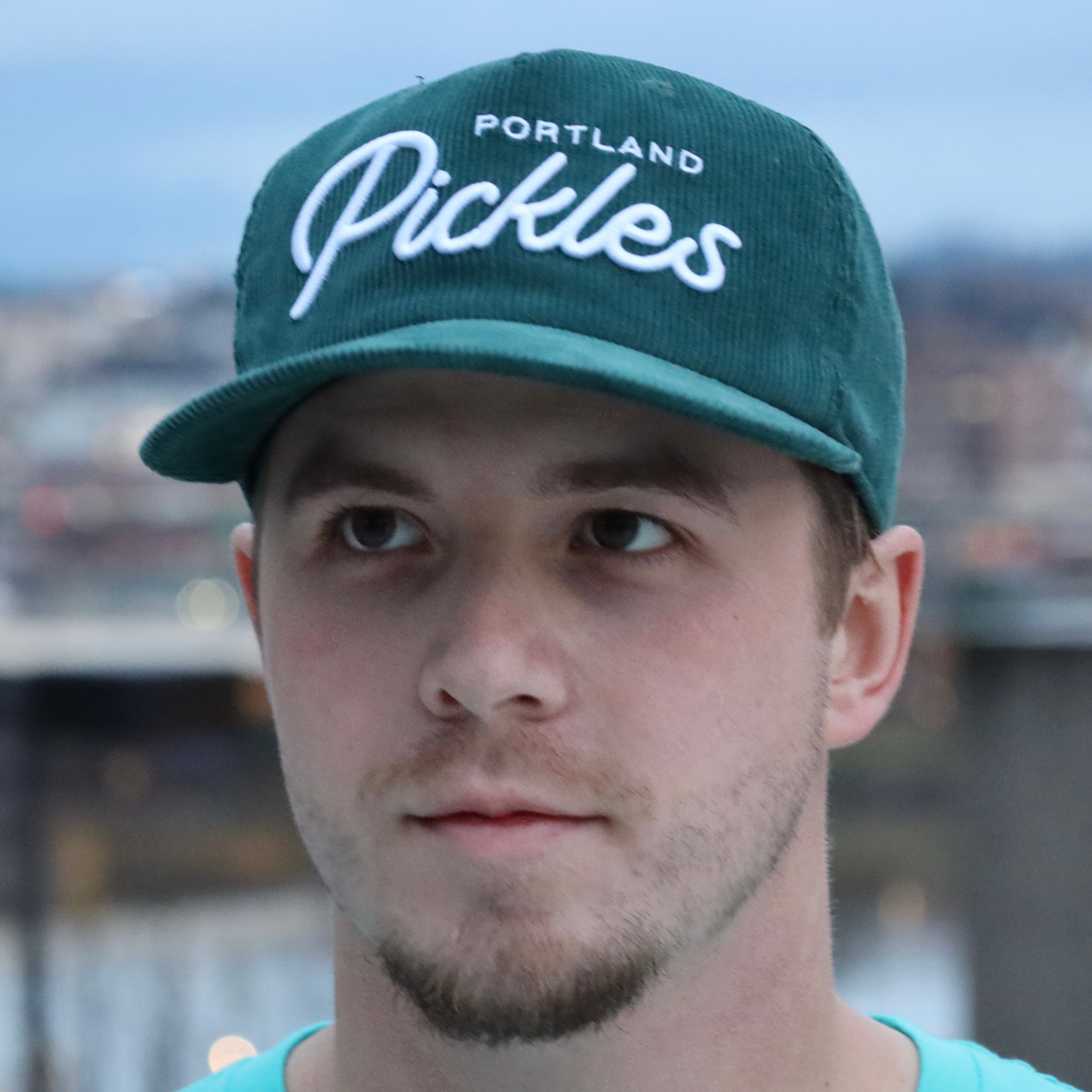 Official League x Pickles Script Corduroy Hat Forest Green