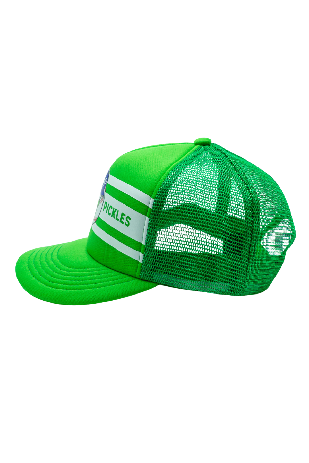 Official League x Portland Pickles Dillon Badge Green Foam Trucker Hat