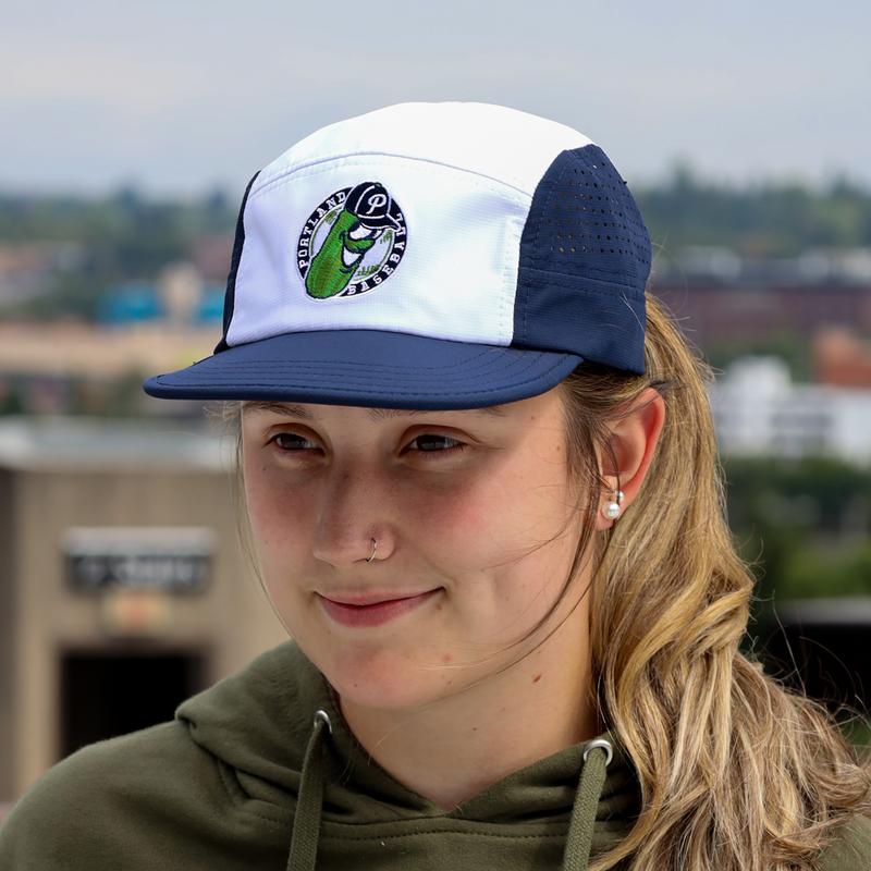 Official League Pickles Badge 5 Panel Hat - Portland Pickles Baseball