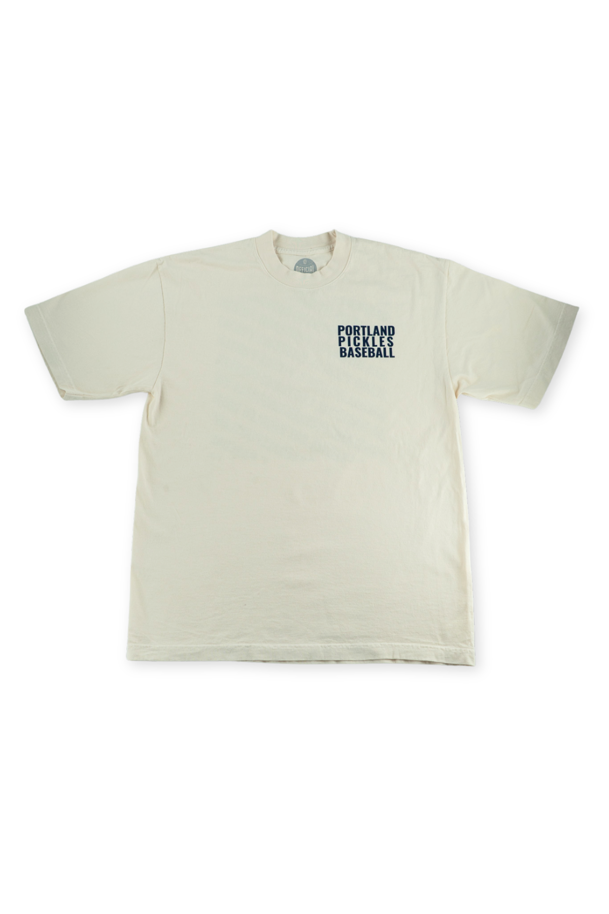Portland Pickles Block Text Tee - Cream