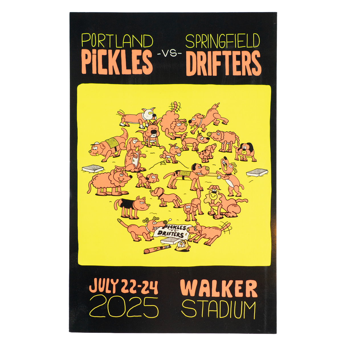 2025 Portland Pickles Artist Series Poster July 22-24 Chris Koelling