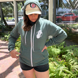 Official League x Portland Pickles Heather Forest Green WCL Full Zip Hoodie