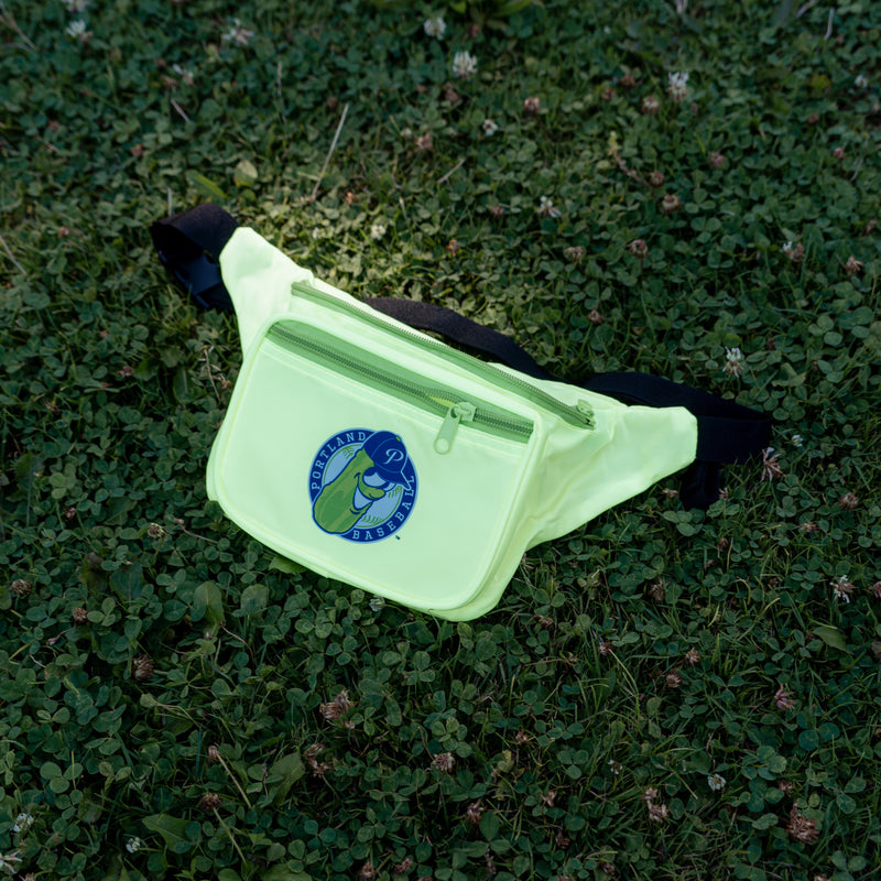 Portland Pickles Neon Green Fanny Pack w/ 3 zippers
