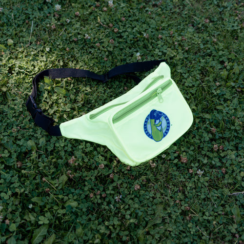 Portland Pickles Neon Green Fanny Pack w/ 3 zippers