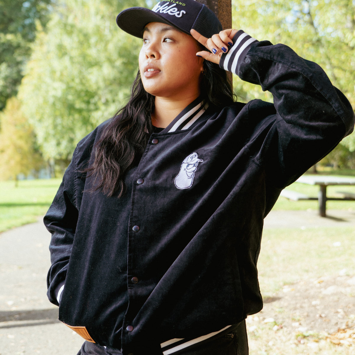 Official League x Portland Pickles Navy Script Corduroy Jacket ...