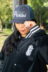 Official League x Portland Pickles LIMITED-EDITION Navy Script Corduroy Jacket