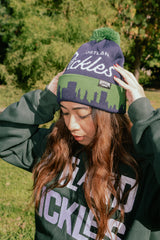 Official League x Portland Pickles Cityscape PomPom Beanie