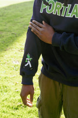 Official League x Portland Pickles Embroidered Block Pickle Crewneck