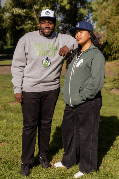 Official League x Portland Pickles Heather Forest Green WCL Full Zip Hoodie