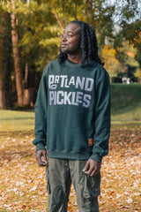 Official League x Portland Pickles Funky Front Green Crewneck