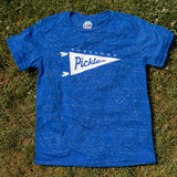 Official League x Portland Pickles Pennant Royal Blue Transfer T-shirt