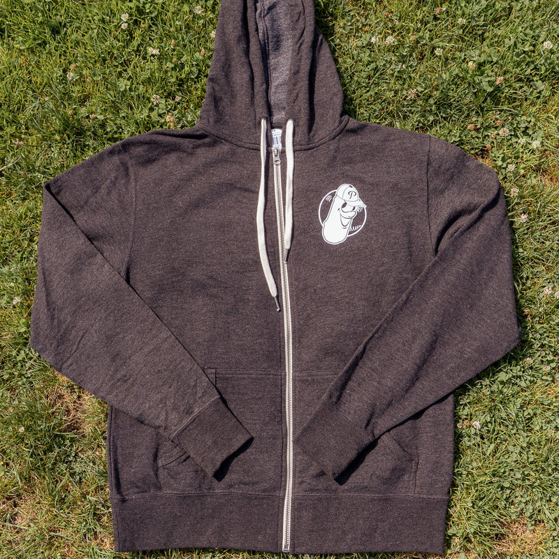 Official League X Portland Pickles Charcoal Heather Zip Up  Hoodie