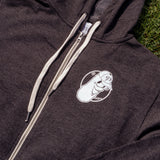 Official League X Portland Pickles Charcoal Heather Zip Up  Hoodie