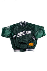Official League x Portland Pickles Forest Green Satin Jacket